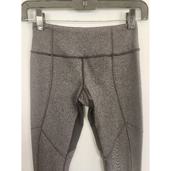 Women's Lululemon Leggings Gray Black Size 4 - Picture 2 of 7